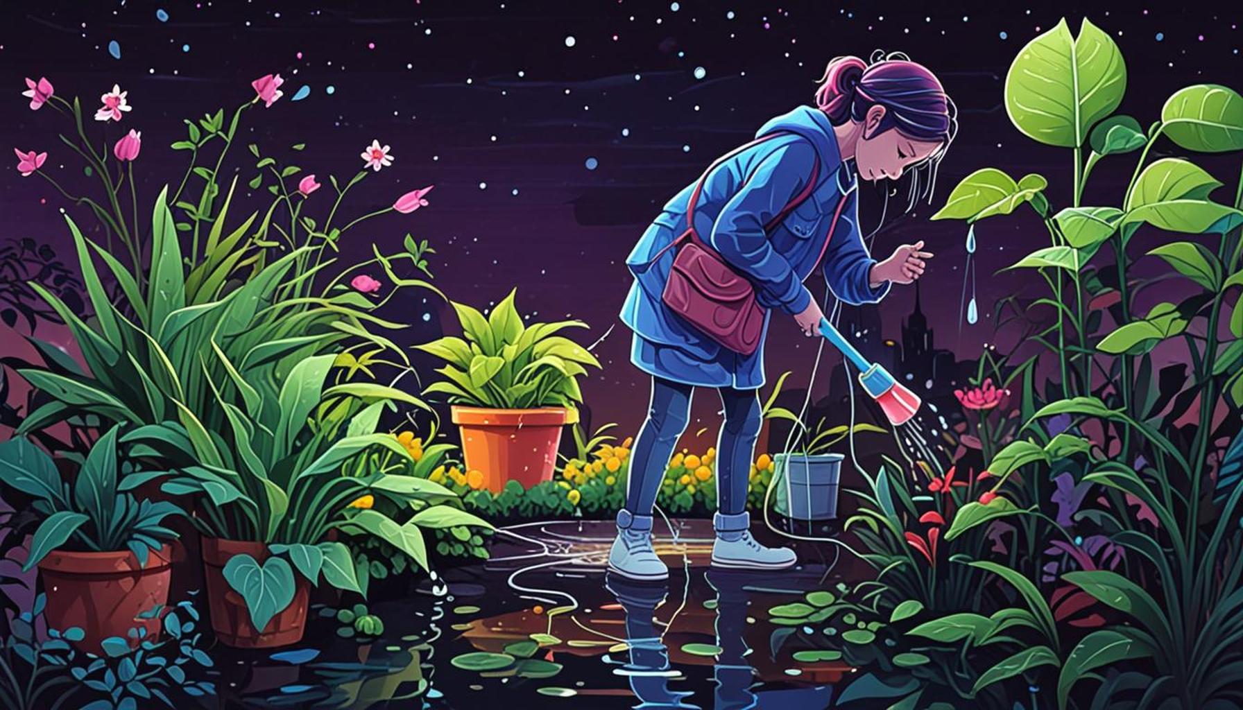 Night Watering Techniques: Advantages and Disadvantages for Plant Growth